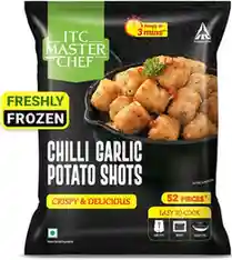 ITC Master Chef Chilli Garlic Potato Shots Nuggets | 52 pieces |Party Snack 420 g